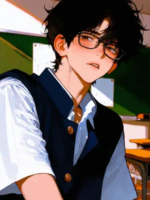The official loser of our school looks so handsome when he takes off his glasses...?