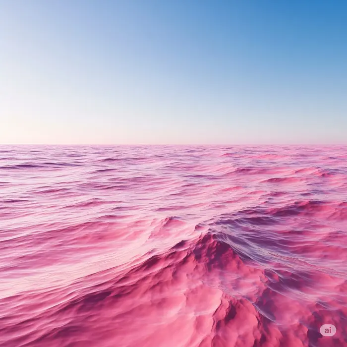 Pink sea.